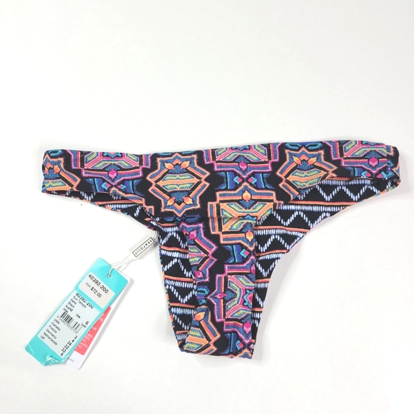 SEAFOLLY Sun Temple Ruched Brazilian Bikini Bottom - Picture 2 of 3